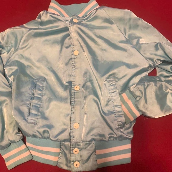 Vintage Boys Carolina satin jacket size M - Picture 2 of 2